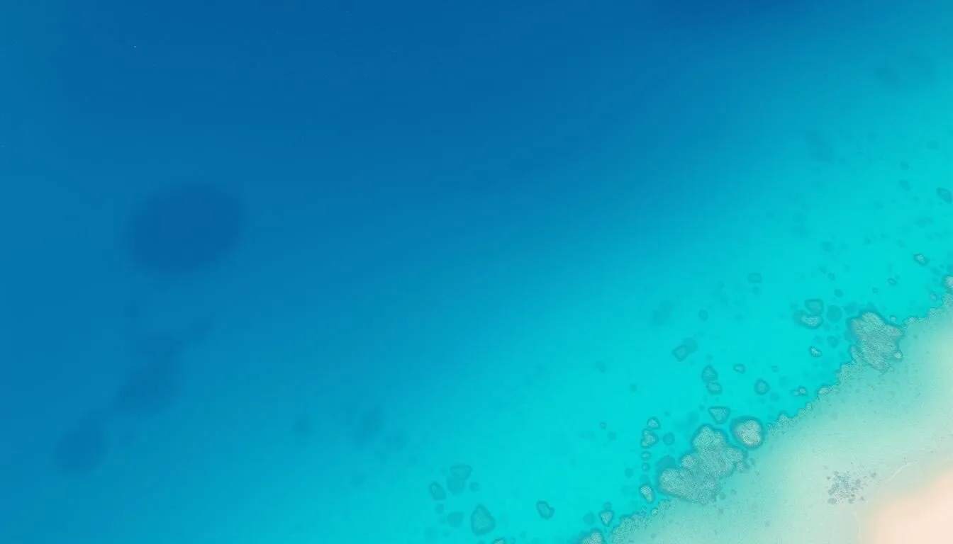 Aerial view of the pristine Red Sea Coast in Saudi Arabia showing turquoise waters and coral reefs
