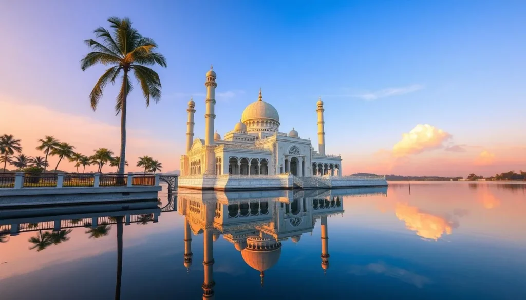 Al-Alam Floating Mosque in Kendari with reflection in water - Kendari, Indonesia: Best Things to Do