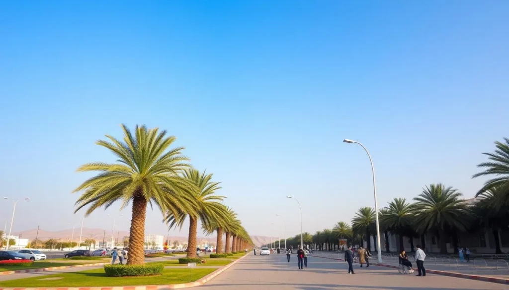 Al-Buraimi landscape during the pleasant winter season