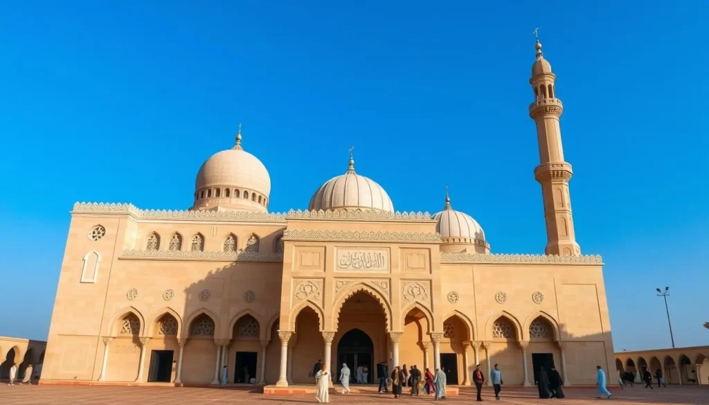 Al Thawra Mosque in Al Hudaydah with its distinctive architecture