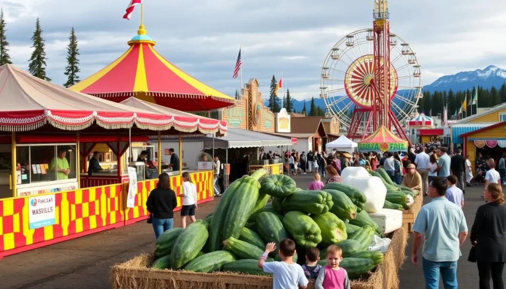 Alaska State Fair event near Wasilla with agricultural displays Alaska State Fair event near Wasilla with agricultural displays