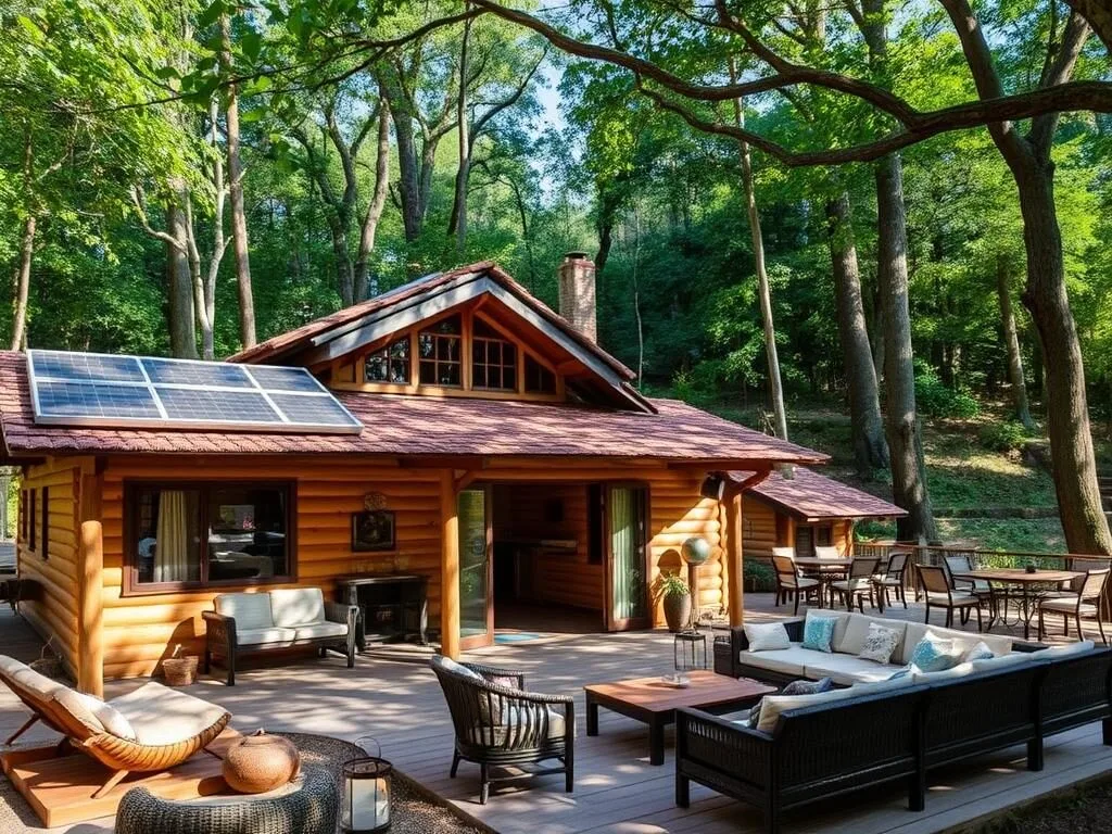 An eco-lodge near Tlalmanalco surrounded by forest with sustainable facilities