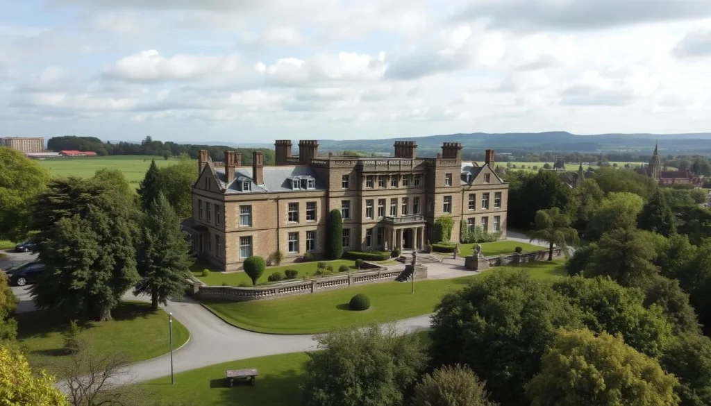 An image of Tredegar House near Junction 28 of the M4