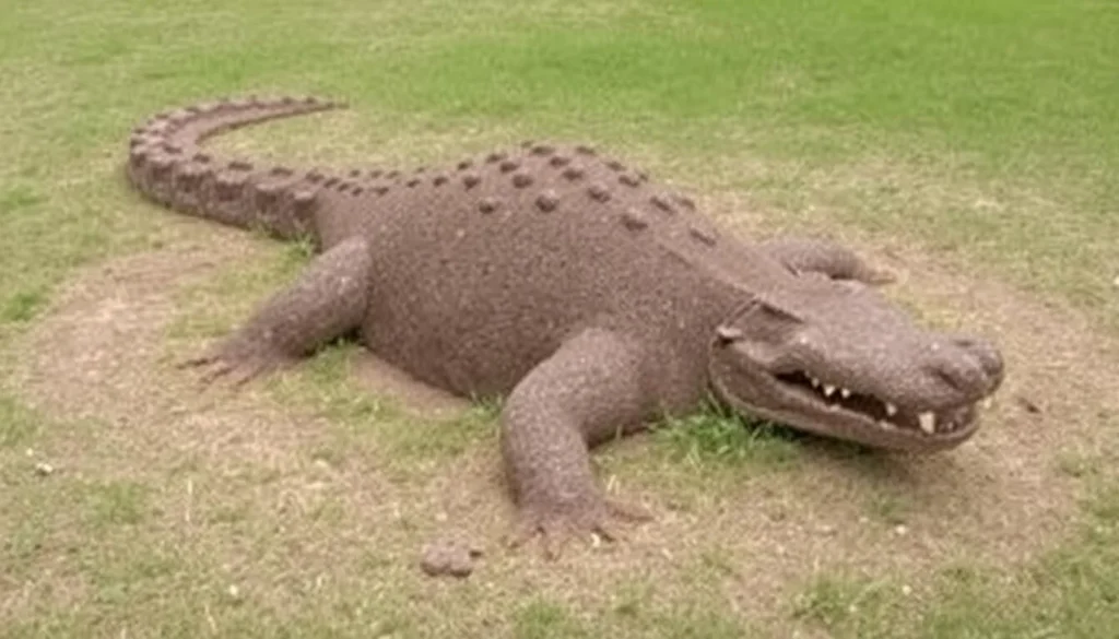 Ancient Alligator Mound earthwork in Granville Ohio