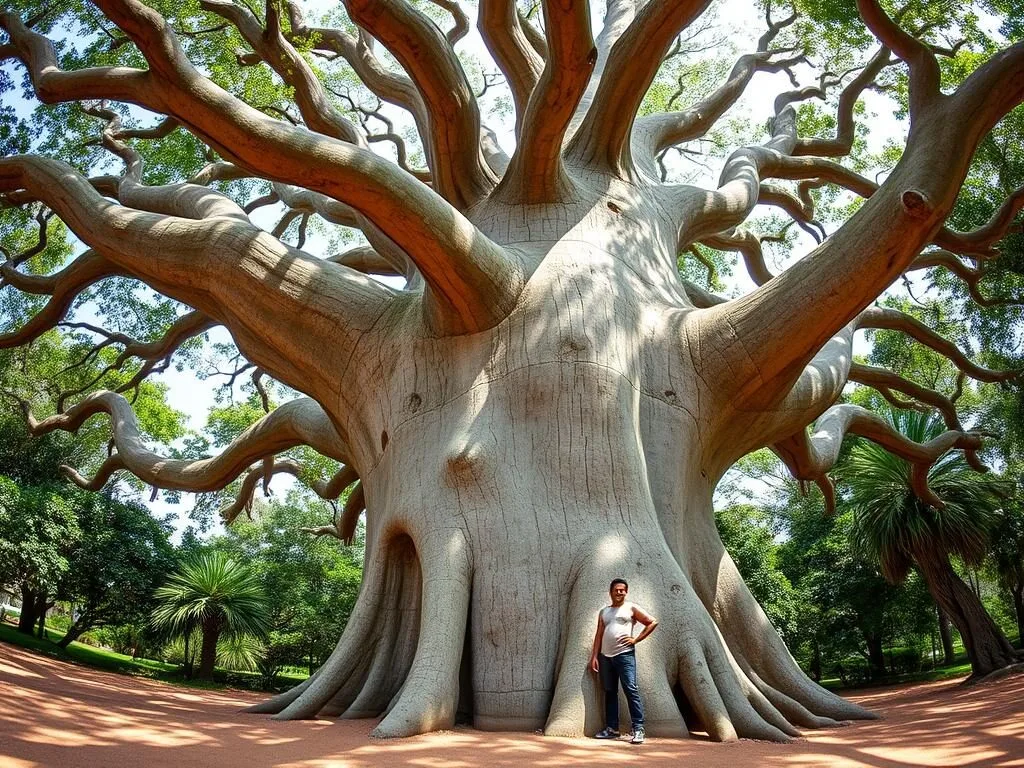 Ancient Baobab tree on Delft Island planted by Arab merchants