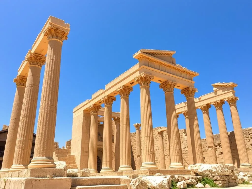 Ancient Roman ruins at Sbeitla near Chambi National Park