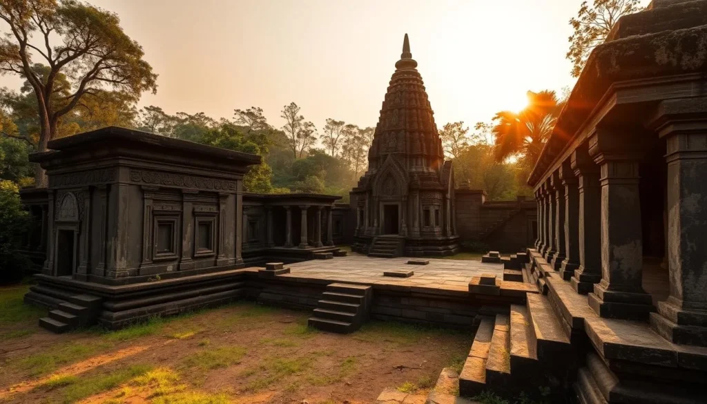 Ancient ruins near Wilpattu National Park showing historical significance