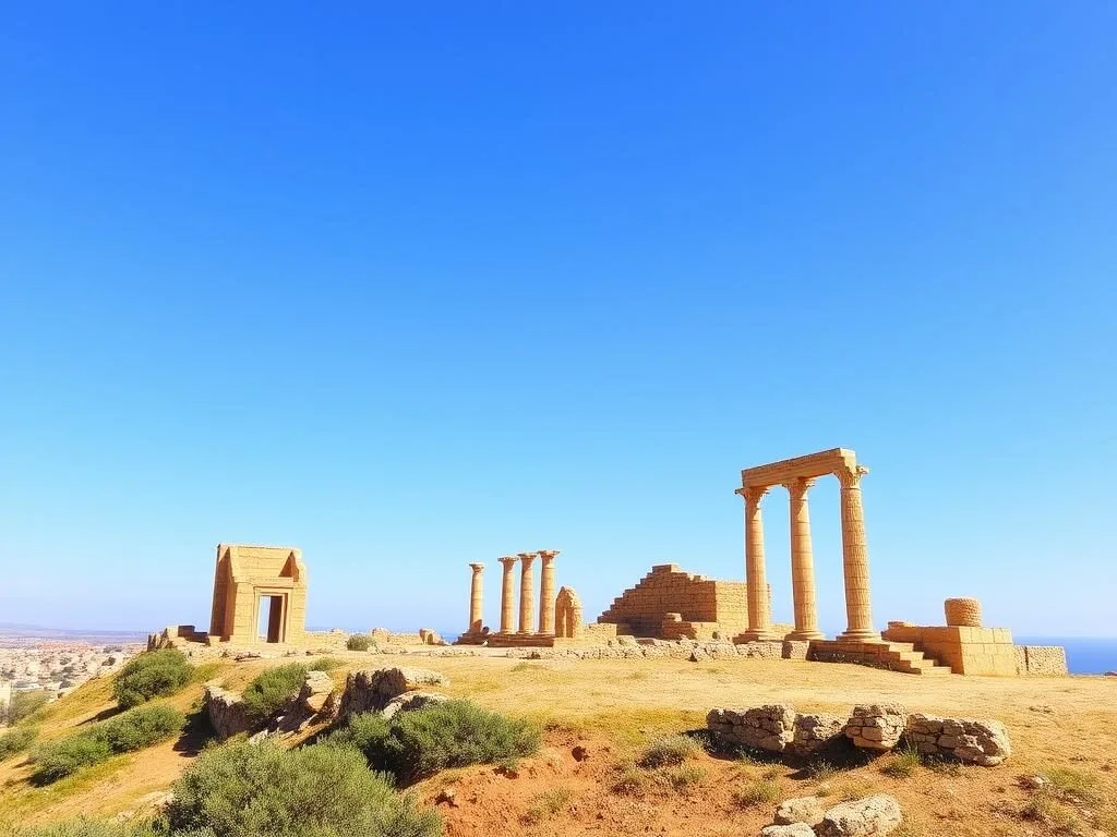 Ancient ruins of Lixus archaeological site near Larache, Morocco Ancient ruins of Lixus archaeological site near Larache, Morocco