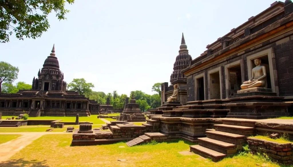 Ancient ruins of Polonnaruwa near Kaudulla National Park, Sri Lanka