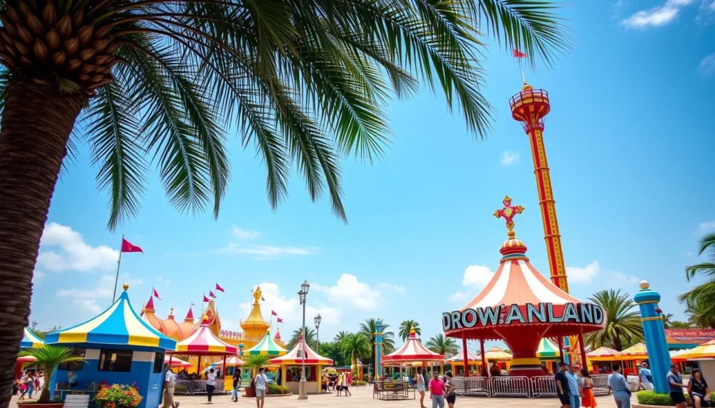 Ancol Dreamland theme park in Jakarta with rides and attractions