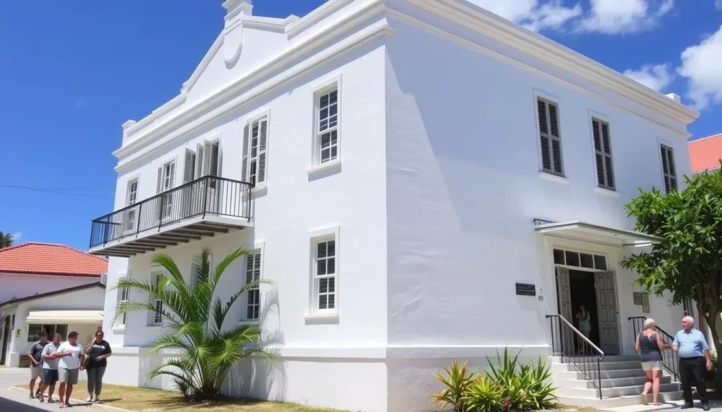 Arlington House Museum in Speightstown showing its restored colonial architecture