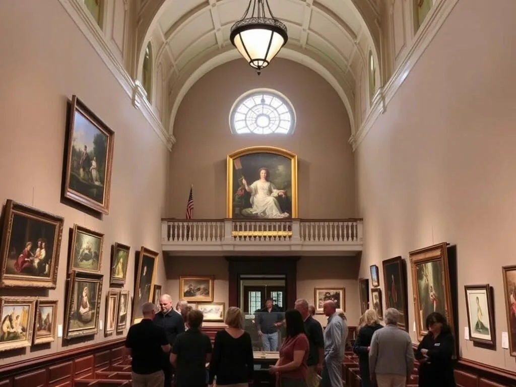 Art exhibit at the Museum of East Texas in Lufkin