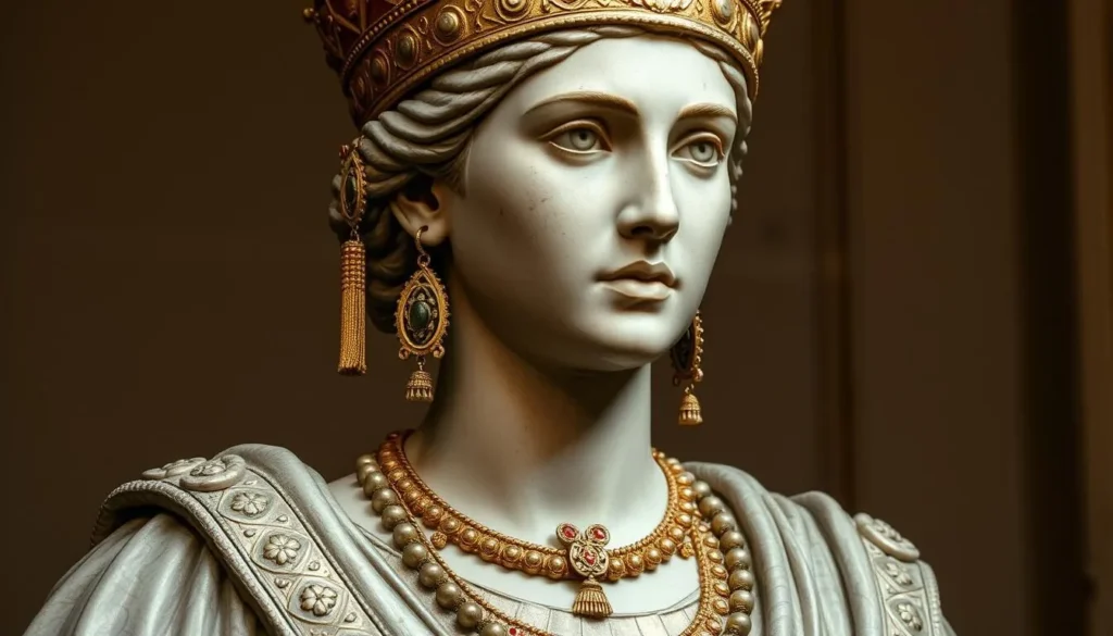 Artistic representation of Queen Zenobia who ruled ancient Palmyra, important historical figure when exploring Palmyra Syria best things to do