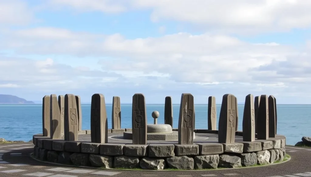 Ātea a Rangi Star Compass in Hawke's Bay with traditional Māori navigation markers