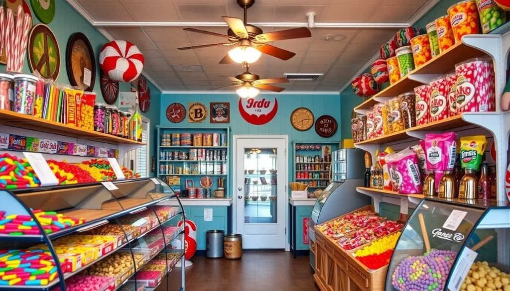 Atkinson Candy Company store in Lufkin with colorful candy displays