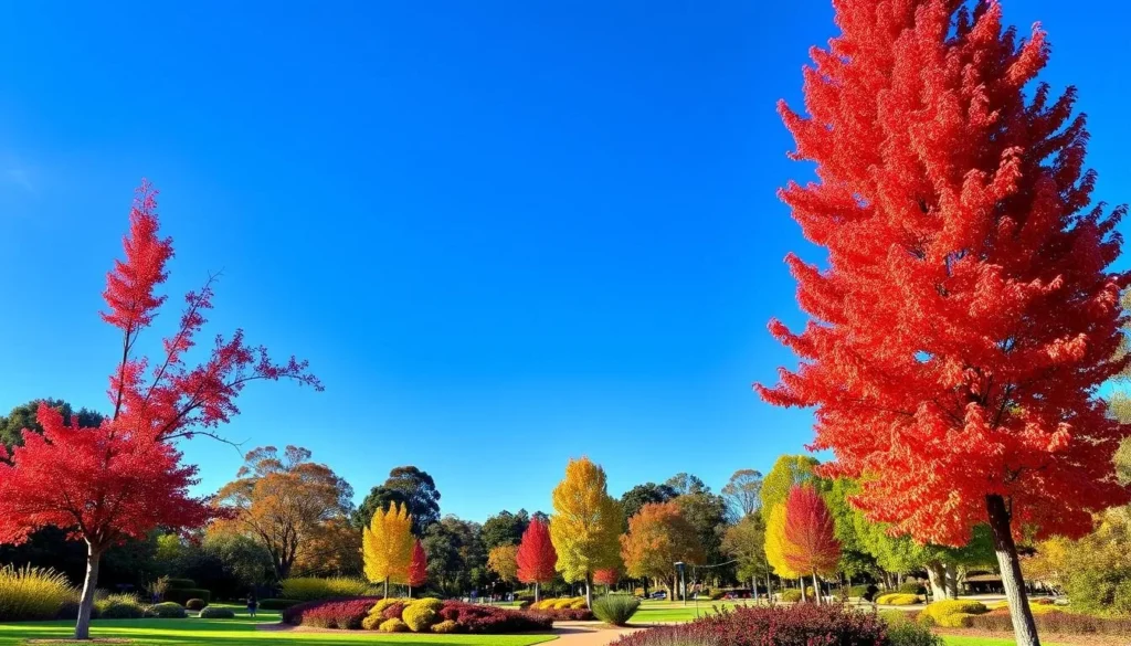 Autumn colors in Cook Park, Orange New South Wales Autumn colors in Cook Park, Orange New South Wales