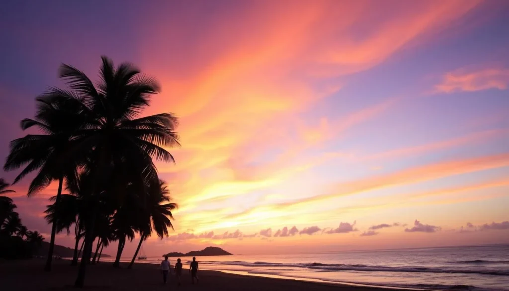 Balinese beach sunset during dry season with perfect weather for Bali Island festivals Indonesia Balinese beach sunset during dry season with perfect weather for Bali Island festivals Indonesia
