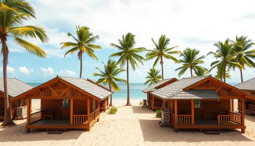 Beach bungalows in Belo-sur-Mer near Kirindy Mitea National Park