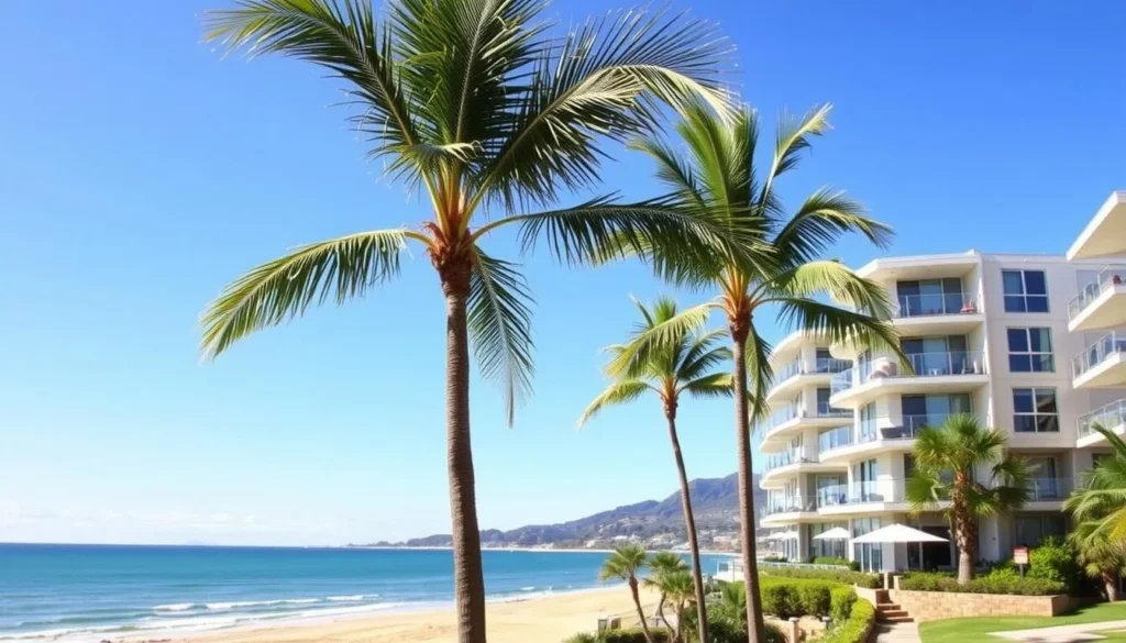 Beachfront accommodation at Mount Maunganui with views of the ocean