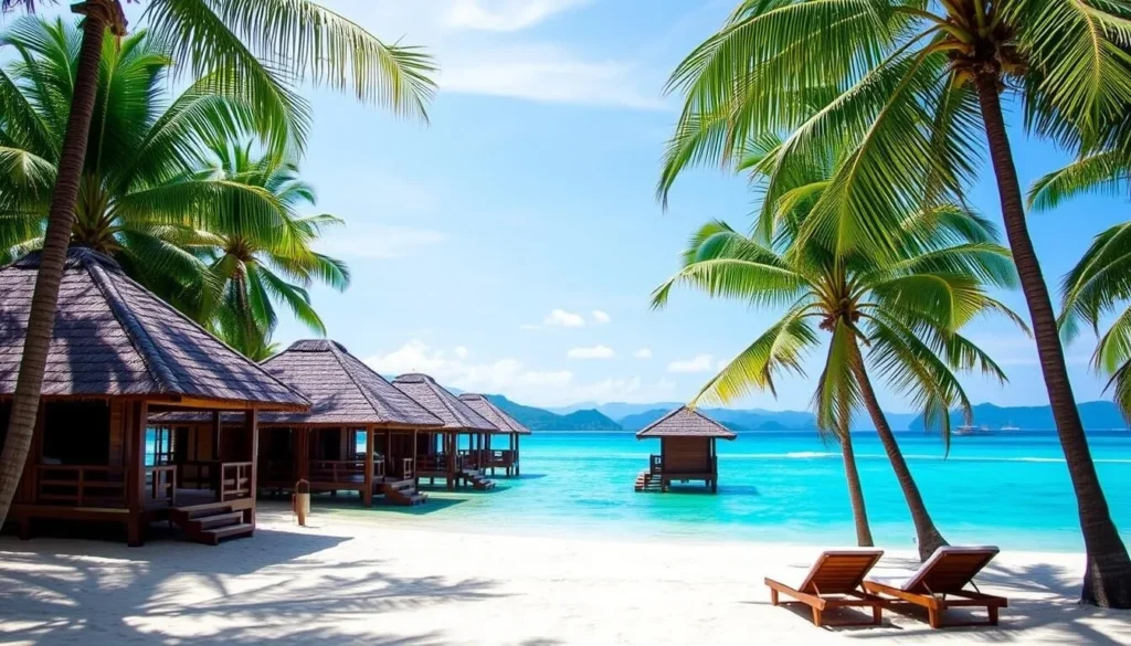 Beachfront accommodation at Prince John Dive Resort near Palu