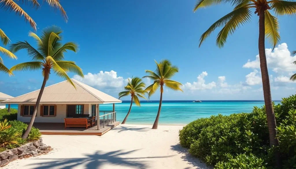 Beachfront accommodation in Jamaica with private bungalows facing the Caribbean Sea