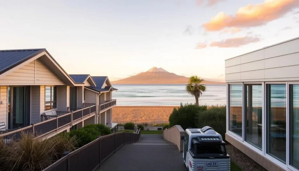 Beachfront accommodation in New Plymouth with Mount Taranaki view - where to stay in New Plymouth New Zealand Beachfront accommodation in New Plymouth with Mount Taranaki view - where to stay in New Plymouth New Zealand