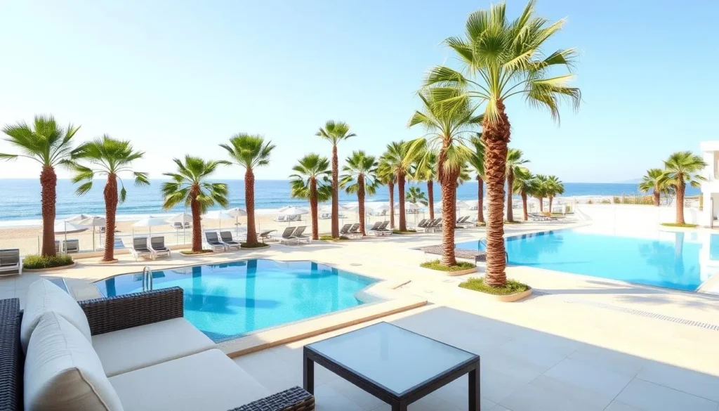 Beachfront hotel in Tartus, Syria with Mediterranean views