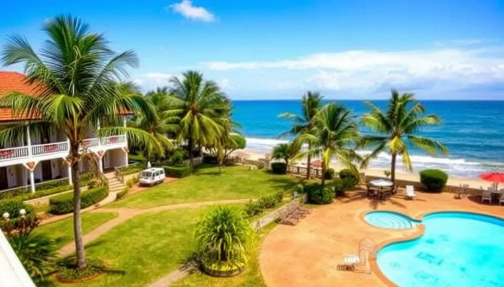 Beachfront hotel with swimming pool in Playas Ecuador Beachfront hotel with swimming pool in Playas Ecuador