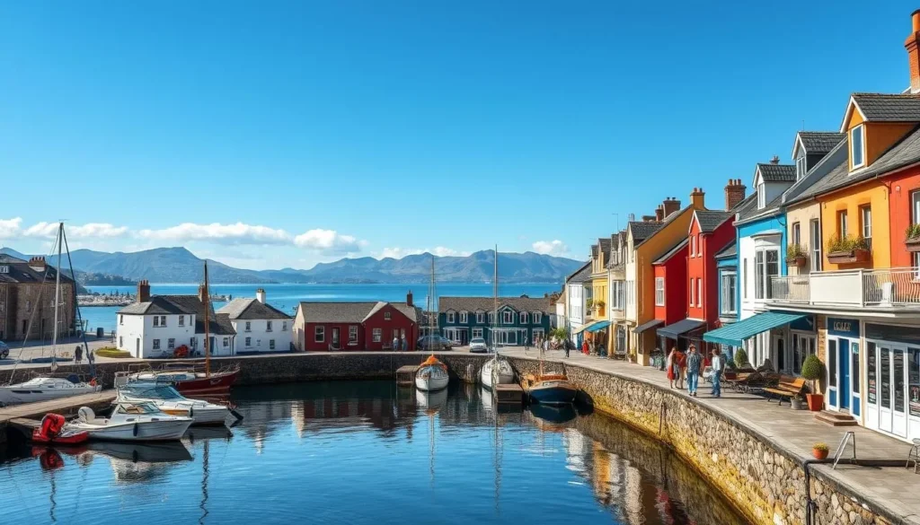 Beaumaris waterfront accommodations with views of the Menai Strait and mountains