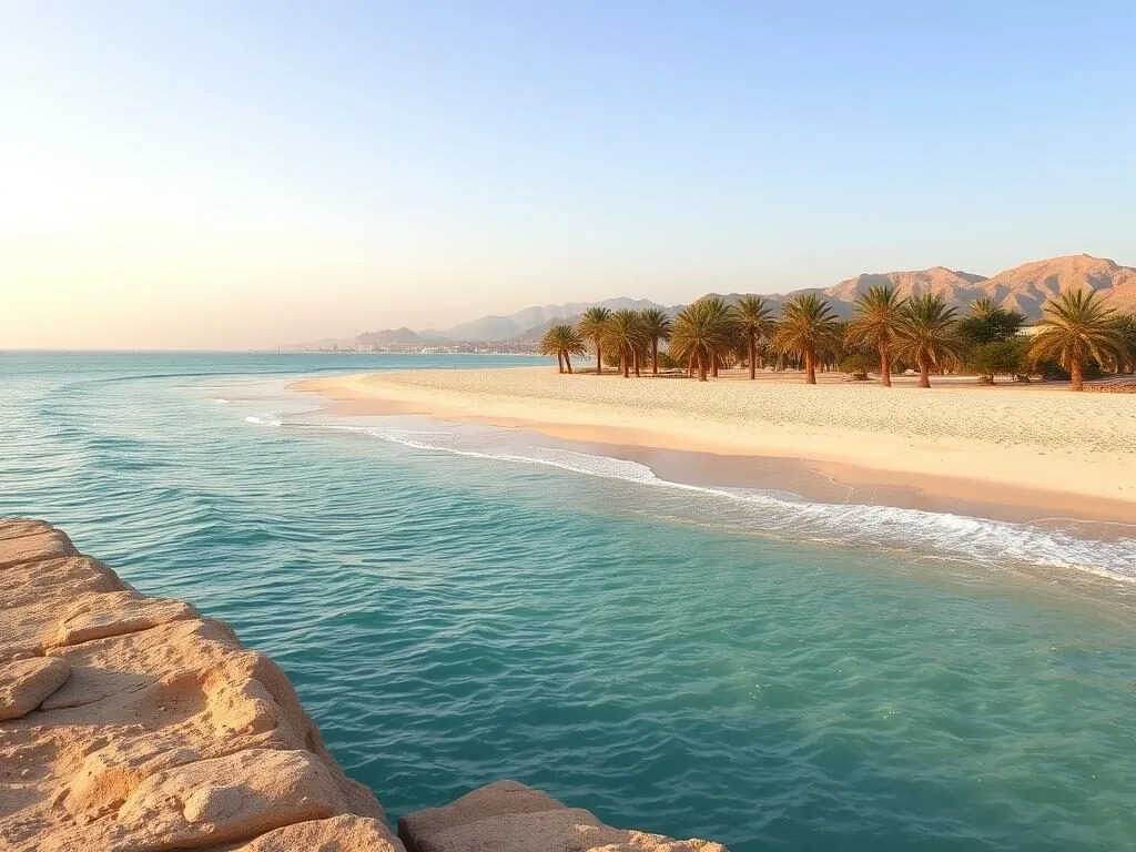 Beautiful Al Rayyan Beach near Al Mukalla