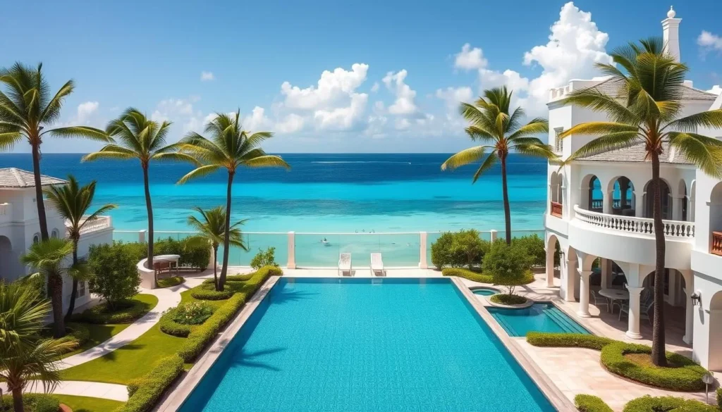 Belmond Cap Juluca resort with its distinctive white Moorish architecture along Maundays Bay beach