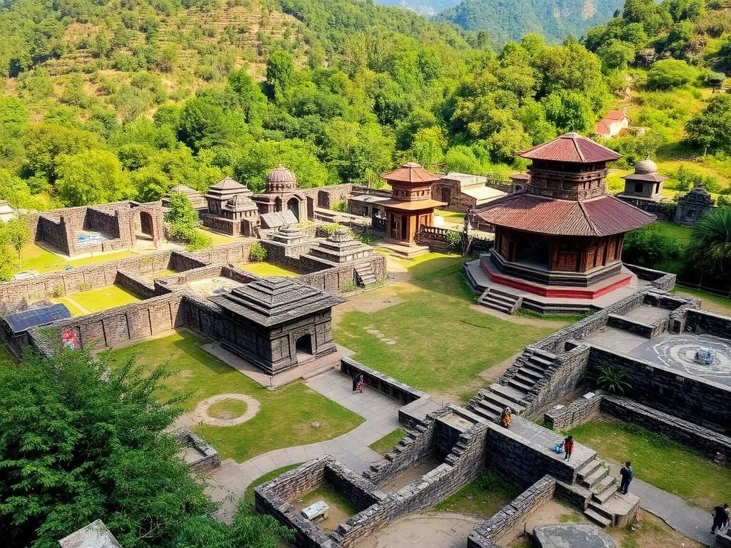 Bijayapur historical area with ancient ruins near Dharan