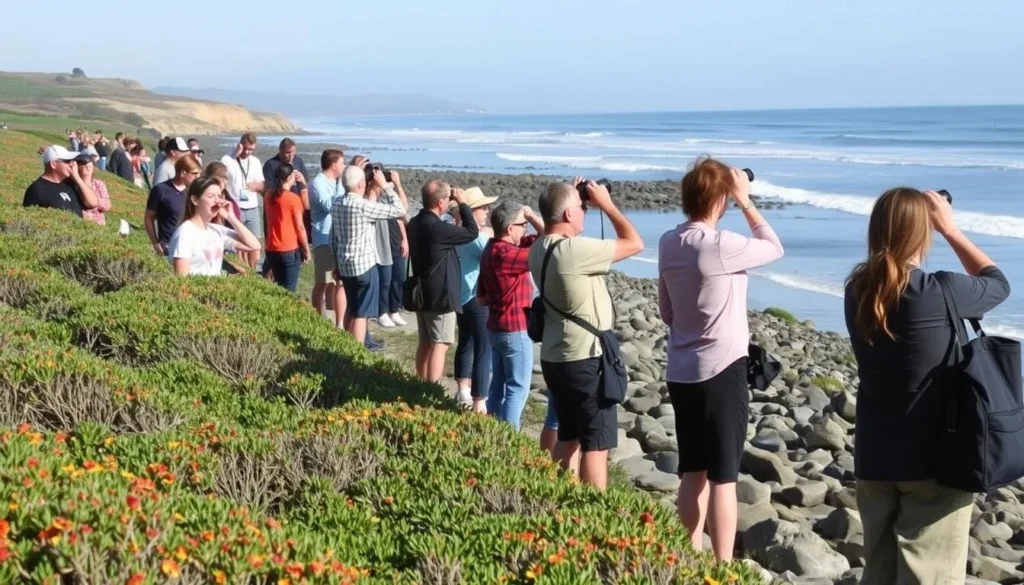Birdwatching at Asilomar State Beach with shorebirds and coastal views