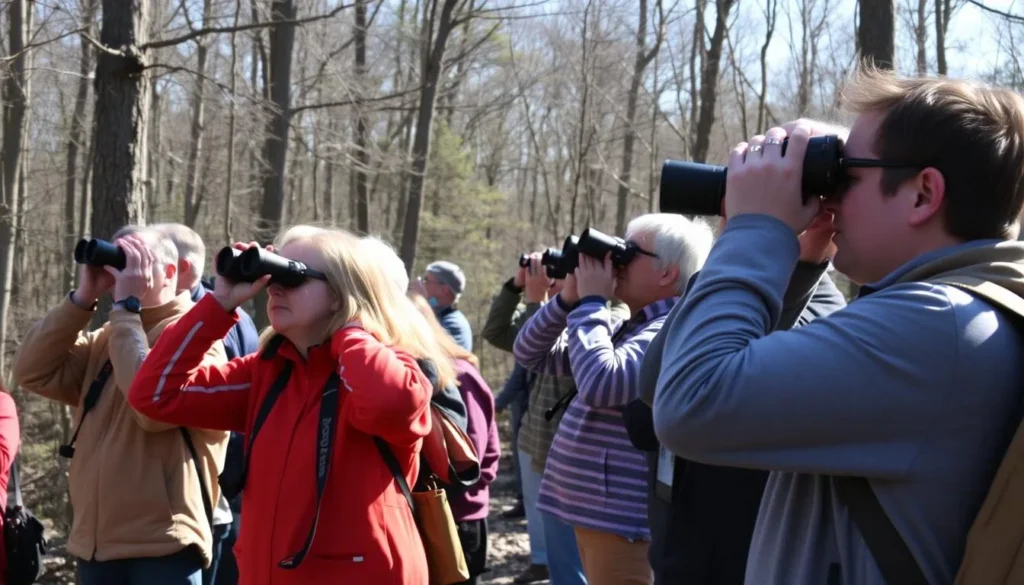 Birdwatching at Point Pelee National Park during spring migration