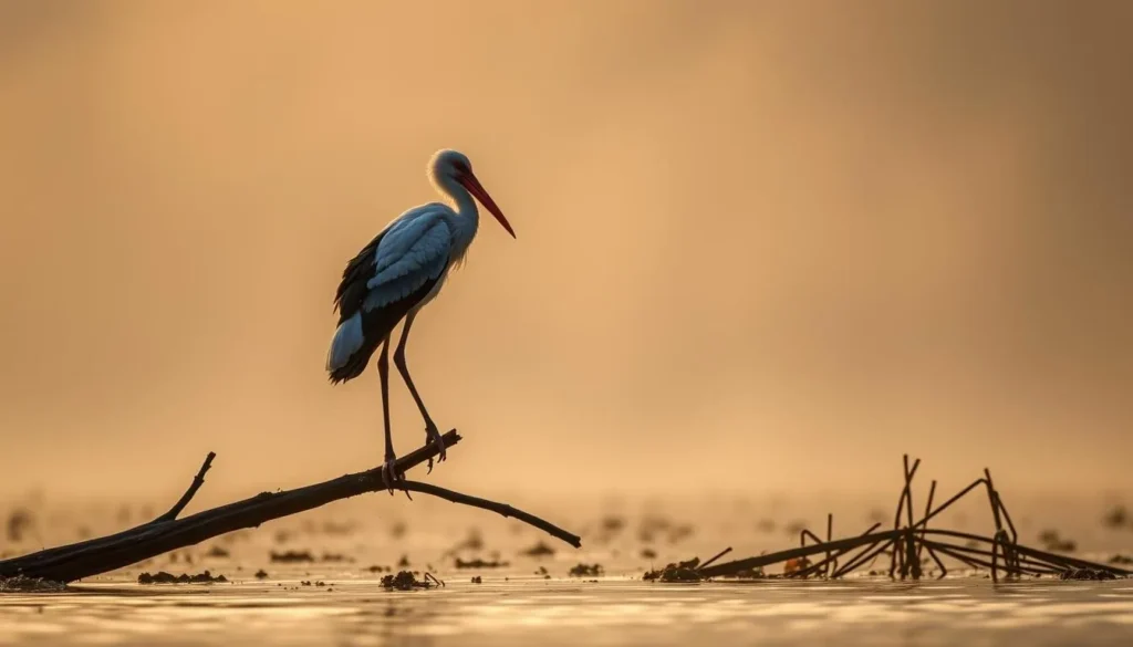 Birdwatching in Berbak National Park with a Storm's Stork visible