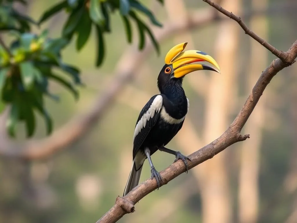 Birdwatching in Bogani Nani Wartabone National Park with knobbed hornbill