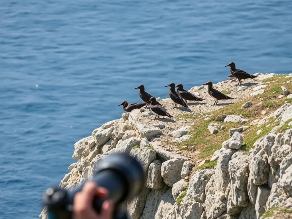 Birdwatching in Zembra National Park with Scopoli's shearwaters nesting on cliffs Birdwatching in Zembra National Park with Scopoli's shearwaters nesting on cliffs