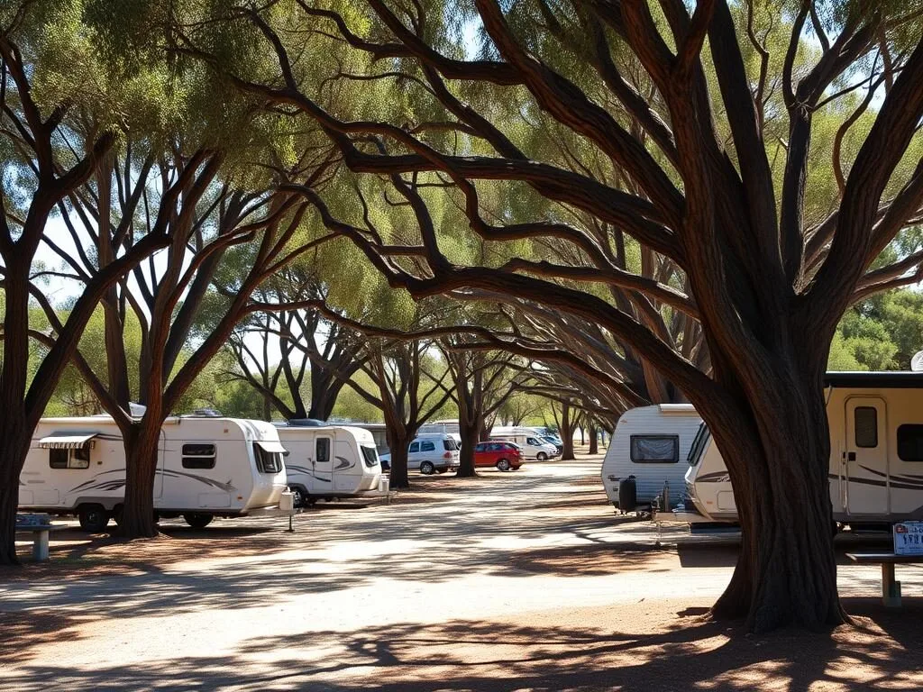 Blackall Caravan Park with shaded sites for travelers visiting Blackall Town, Queensland Blackall Caravan Park with shaded sites for travelers visiting Blackall Town, Queensland