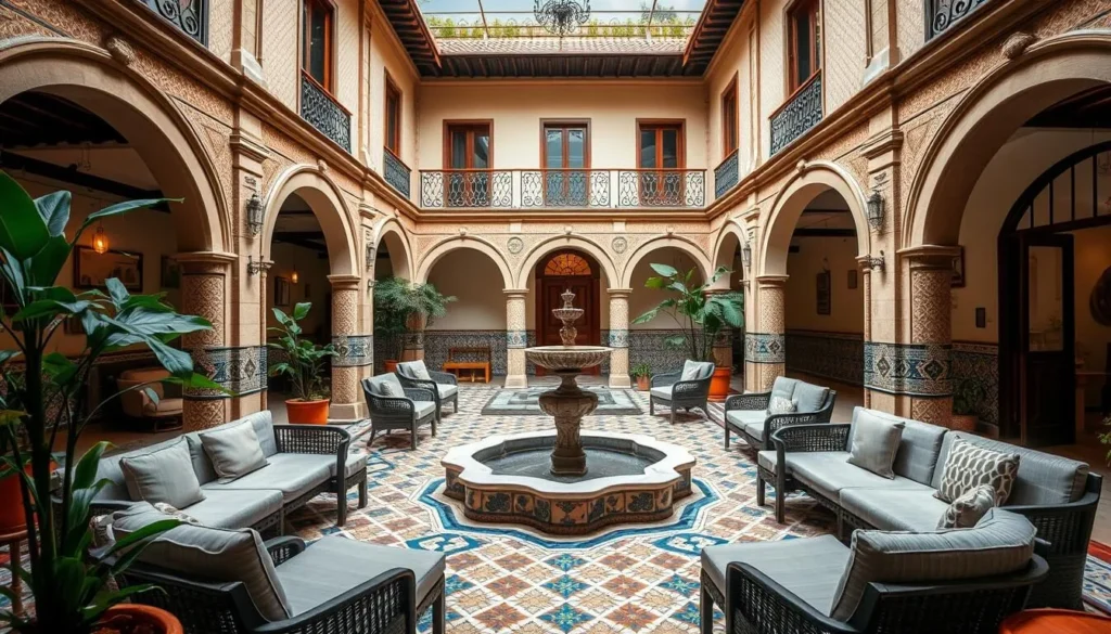Boutique hotel in Coyoacan with traditional Mexican architecture and decor