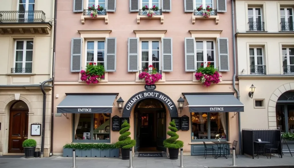 Boutique hotel in Nantes historic district with traditional French architecture