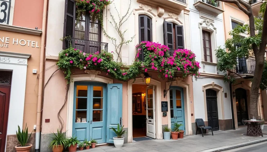 Boutique hotel in Santiago Chile's Lastarria neighborhood with colonial architecture