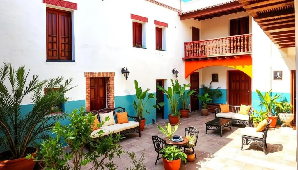 Boutique hotel with traditional Mexican architecture in La Paz, Baja California Sur Boutique hotel with traditional Mexican architecture in La Paz, Baja California Sur