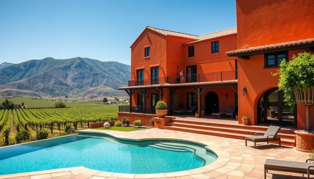 Boutique hotel with vineyard views in Santa Cruz Chile