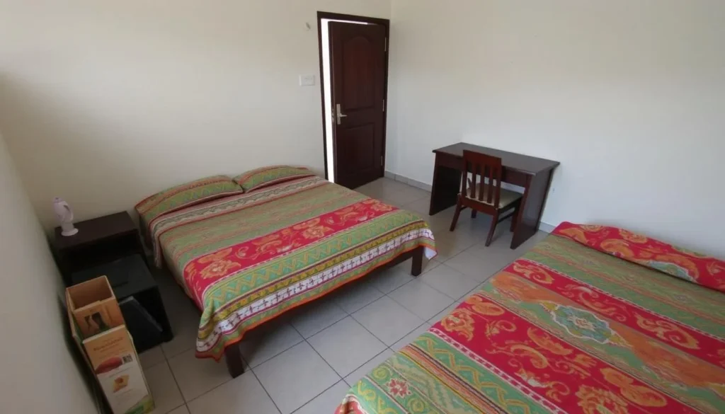 Budget accommodation in Danli, Honduras showing simple but clean room Budget accommodation in Danli, Honduras showing simple but clean room