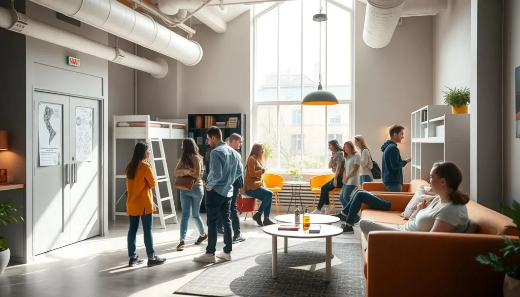 Budget-friendly hostel in York with modern communal area and backpackers