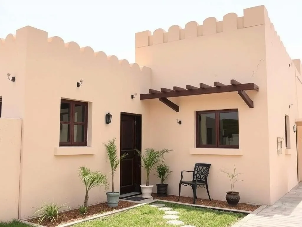 Budget guesthouse near Saar with traditional Bahraini architecture