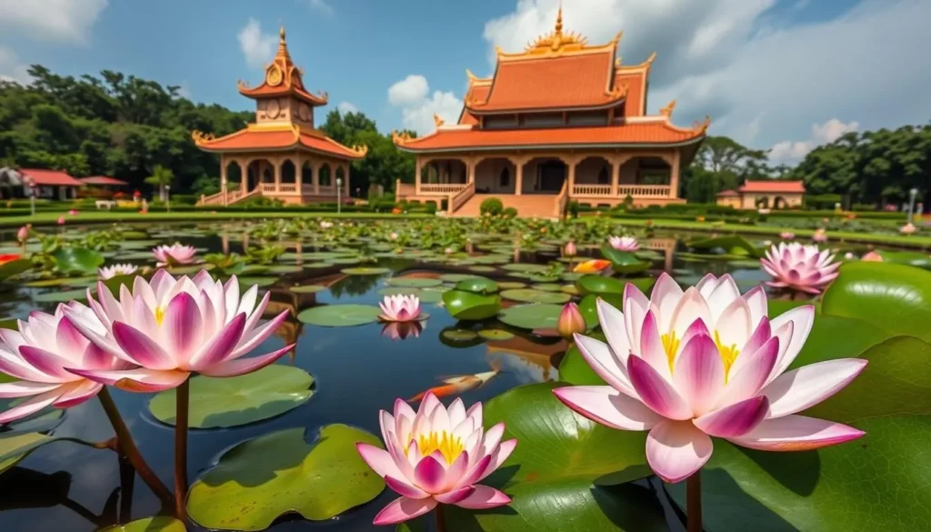 Buu Mon Buddhist Temple gardens in Port Arthur Texas Buu Mon Buddhist Temple gardens in Port Arthur Texas