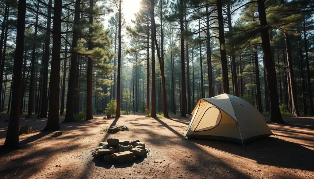 Camping area near Big Thicket National Preserve