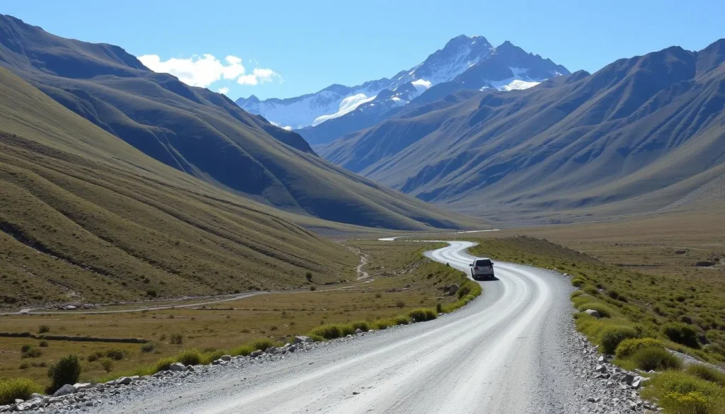 Carretera Austral winding through Aysen's dramatic mountain landscape
