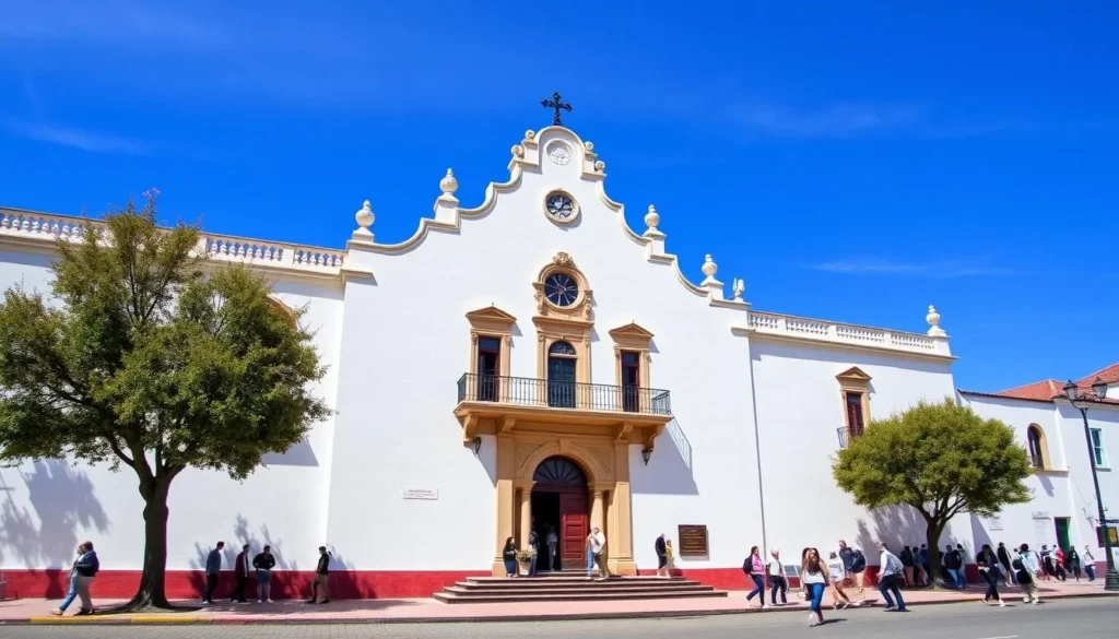 Casa Histórica de la Independencia (Historic House) in San Miguel de Tucuman with its iconic white facade